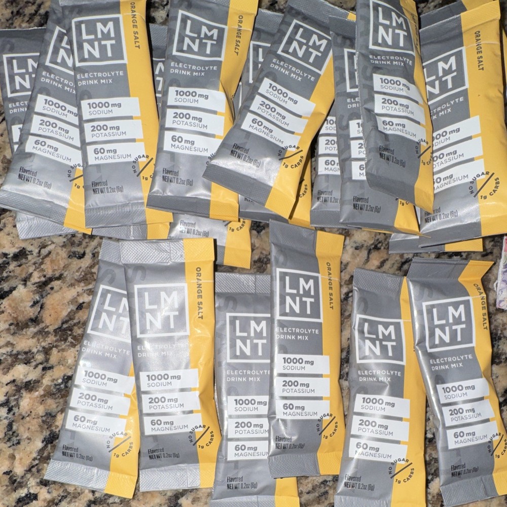 LMNT Zero Sugar Electrolytes Orange Salt Drink Mix 20 Sticks EXP 2027 NEW