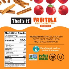 That’s it. Fruitola Fruit Granola – Cinnamon, 12g Plant-Based Protein, 5g Fiber