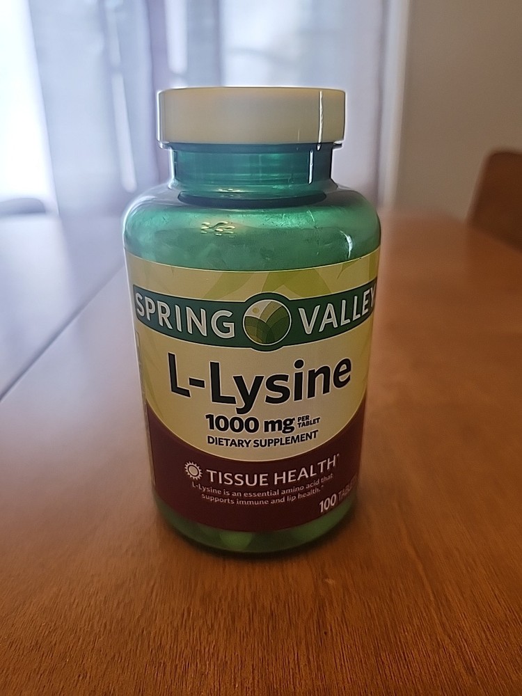 Spring Valley L-lysine Tablets 1000 mg 100 Tablets Fresh Stock Free Shipping