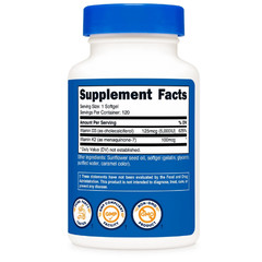5 Bottle x 120 caps Nutricost Vitamins-Free Shipping