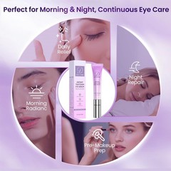 Doracome Caffeine & Retinol Under Eye 0.7 Fl Oz (Pack of 1), Vintage Violet