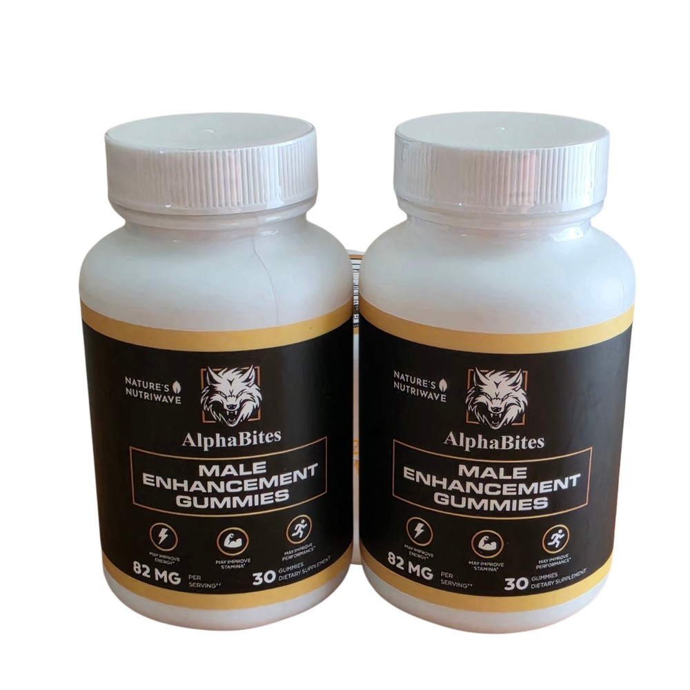 Alpha Bites Male Enhancement Gummies 30 Ct 2 Pack Fast Shipping