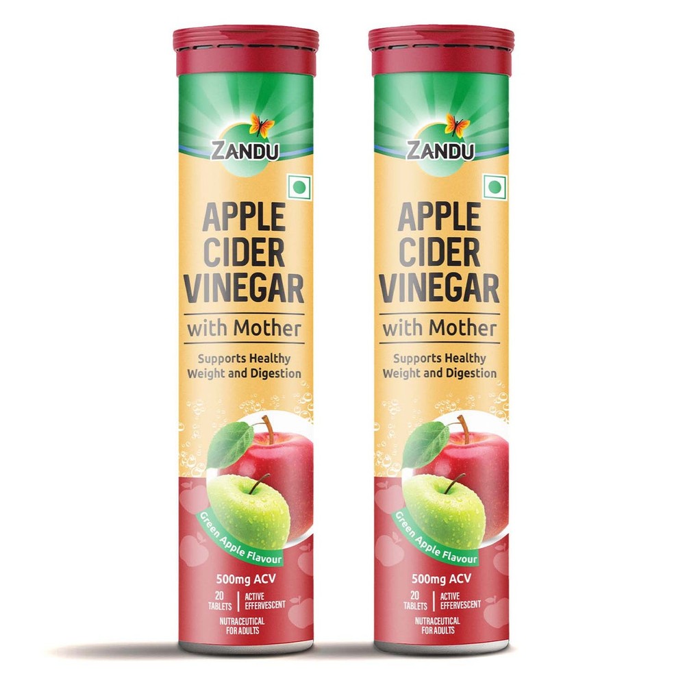 Zandu Apple Cider Vinegar (ACV) Effervescent Tablets