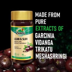 Zandu Lean & Slim (60 Capsules) Weight Loss , Fast Fat Loss, Metabolism Booster