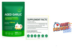 Odorless Aged Garlic Extract Softgels 7500mg per Serving – 300 Count Heart & Imm