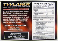 Tweaker Mango Peach Extra Strength 12 ct Extreme Energy Shots 2.0 oz Free Ship