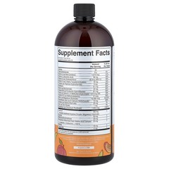 Liquid Morning Multivitamin + Hair Growth , Peach Mango, 30 fl oz (887 ml)