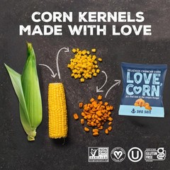 LOVE CORN Sea Salt 0.7oz x 20 Bags – Delicious Crunchy Corn – Healthy Family…
