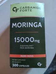 Carbamide Forte Moringa 15000mg Immunity Digestion Support 300ct EXP 3/28