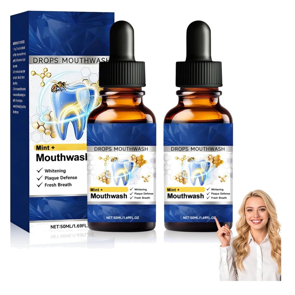 2PCS Beetakt Oral Repair Solution, Mint Flavored 0.5 Fl Oz (Pack of 2), No