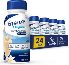 Original Vanilla Nutrition Shake with Fiber | Small Meal Replacement Shake | Rea