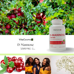 D-Mannose 3500 Mg With Cranberry Extract – Urinary Tract, Bladder Health