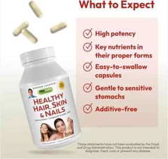 ANDREW LESSMAN Healthy Hair, Skin & Nails 120 Capsules 120 Count (Pack of 1)
