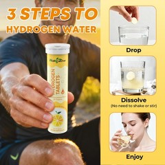 Hydrogen Tablets for Drinking Water: Molecular Hydrogen Tabs 12.4PPM with Mag…