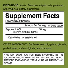 Enteric Coated Peppermint 50mg -for Abdominal Pain,Inflammatory,Bloating and Gas