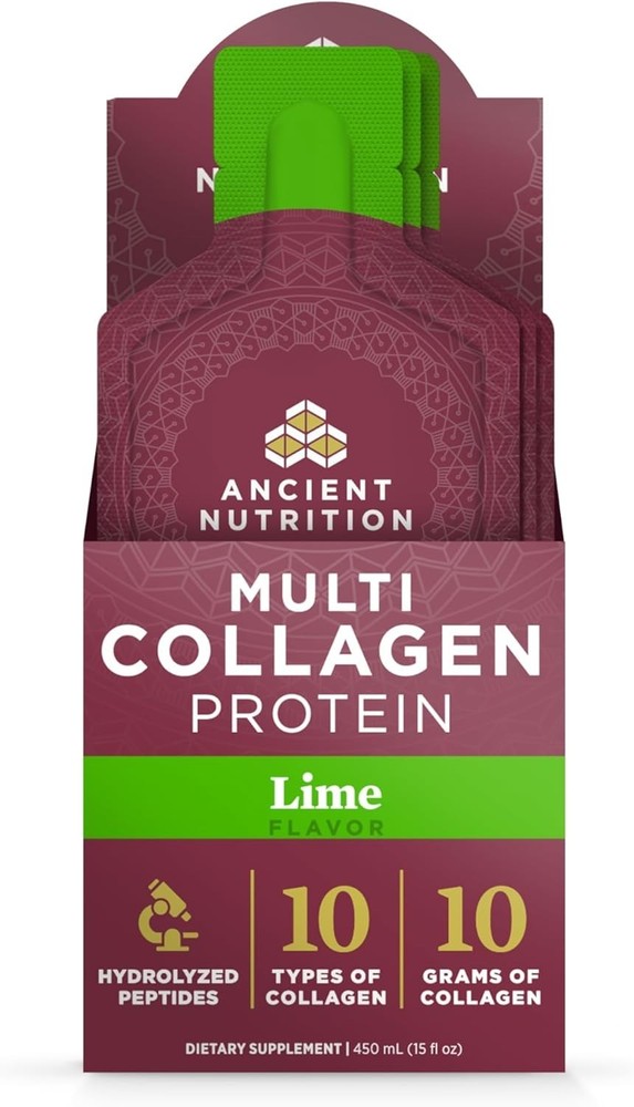 Ancient Nutrition Multi Collagen Gel Packets w/ Probiotics & Vitamin C 15 Count