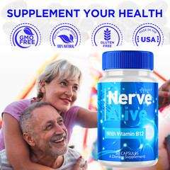 Nerve Alive Advanced Nerve Support Formula Max Strength Vitamin 120 Capsules