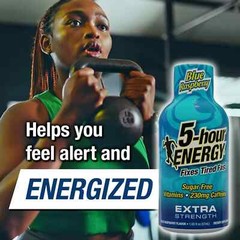 5-hour ENERGY Shot, Extra Strength, Blue Raspberry, 30 Count