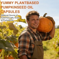 3000mg Pumpkin Seed Oil Saw Palmetto 120 Softgels Bladder Health, Immune Support