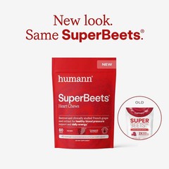 Pomegranate Berry Flavored SuperBeets Chews – Heart Health & Energy, 180 Count