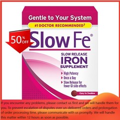 Slow Fe Slow Release Iron Supplement Tablets – 60ct: 45mg Per Serving