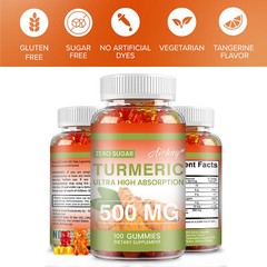 Turmeric Curcumin Gummies – Support Joint Health, Pain Relief, Anti-inflammatory