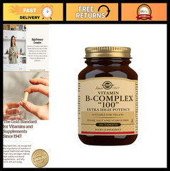 B-Complex Vitamins 100 Tablets – Energy Support, Stress Relief, Immune Boost