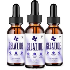 (3 Pack) Gelatide Weight Management Drops, Gelatide Daily Health Support (6oz)