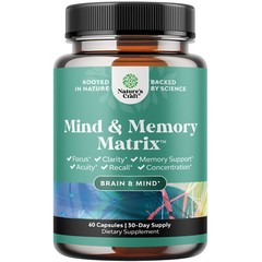 Advanced Brain Supplement for Memory and Focus – Nootropics Brain Support 60ct