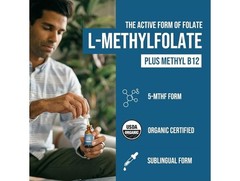 Triquetra L-Methylfolate 5-MTHF + Methyl B12 Drops 15mg Berry 1 fl oz