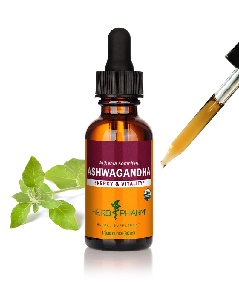 2/2028 Herb Pharm Certified Organic Ashwagandha Extract for Energy and Vitality,
