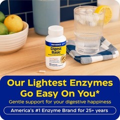 Enzymedica Digest Basic – Digestive Enzyme Supplement for Women & Men