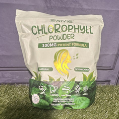 SWIYE Chlorophyll Powder 100mg 30 Packets 300g Vegan 100% Natural Detox