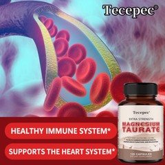 Magnesium Taurate Capsules Support Cardiovascular Health Stress Relief