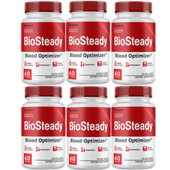 BioSteady Blood Optimizer Metabolism Support Supplement w/ Cinnamon- 6 Bottles