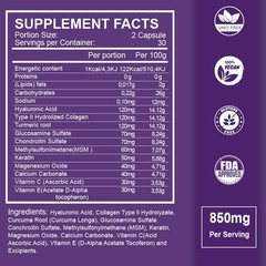 Hyaluronic acid capsules for anti-aging moisturizing skin care reduce wrinkles