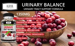 Urinary Tract Balance 1350mg 60ct D Mannose w/ Cranberry Bladder Control Health
