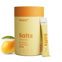Supply6 Salts | Electrolyte Mix | Zero Added Sugar, (18 Servings, Mango) I654