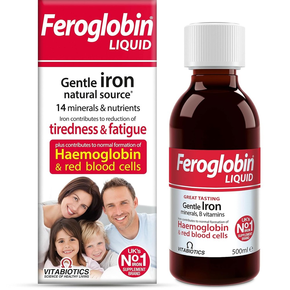 Vitabiotics Feroglobin Liquid 500ml Organic Vitamin Supplement