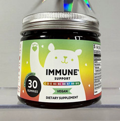 Immune Support Vegan Gummy Supplement w/ Vitamins C D E Niacin B6 30 ct