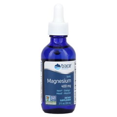 Trace Minerals Research Ionic Magnesium 400 mg 2 fl oz 59 ml Allergen-Free,