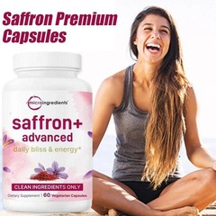 Micro Ingredients Saffron+ Advanced Supplements 60 Veggie Capsules 10-in-1 NEW