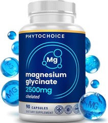 Chelated Magnesium Glycinate Supplement – 2500 MG – 90 Capsules