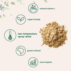 2 Pack of Pure USDA Organic Acerola Cherry Powder,Natural and Organic Vitamin C