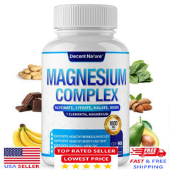 Glycinate Magnesium Capsules Stress Relief and Muscle Aid Complex