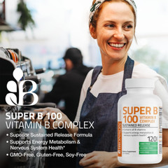 Vitamin B 100 Complex High Potency Sustained Release (Vitamin B1, B2, B3, B6, B9