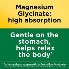 Nature Made Magnesium Glycinate 200mg Muscle Bone Support 60 Capsules