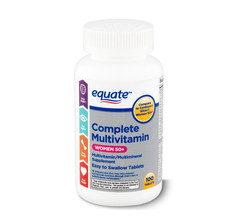 2 PACK Equate Complete Multivitamin/Multimineral Supplement Tablets, Women 50+
