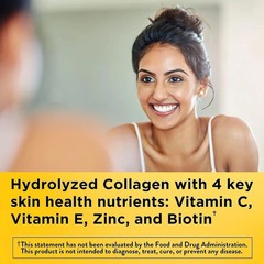 Nature Made Collagen with Vitamin C, Zinc & Biotin Dietary Supplement 60 Gummies