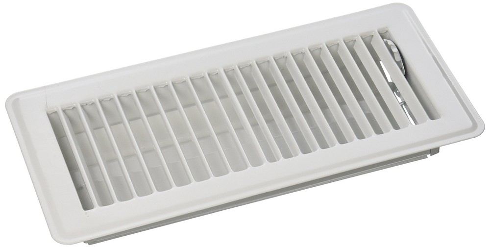 Mintcraft FR01-4X10W ProSource Floor Register, Steel, quot, 4″ x 10″, White